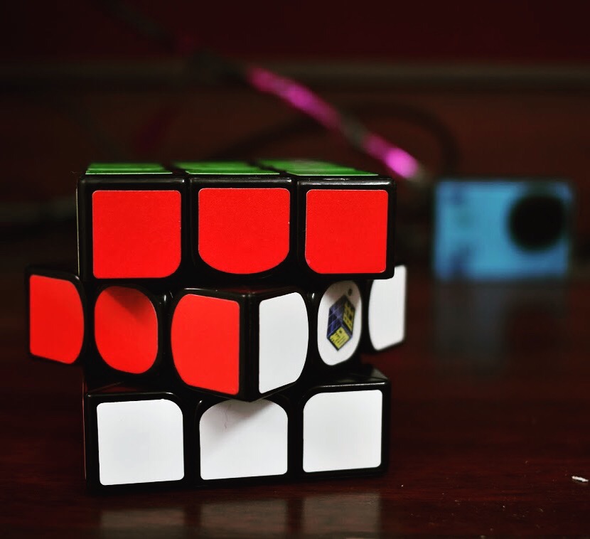 rubiks cube product photography